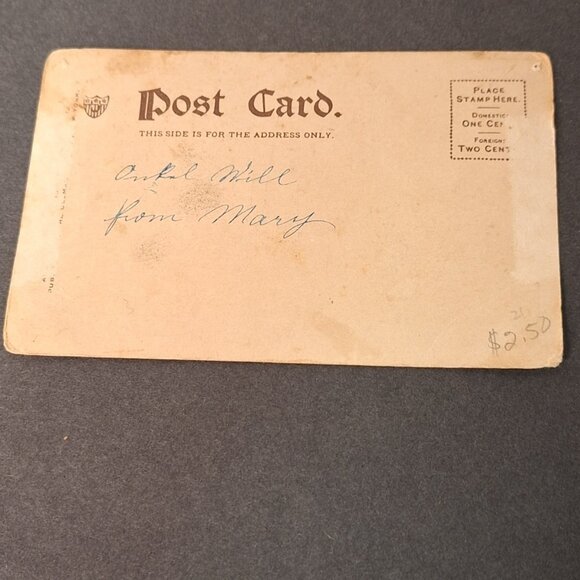 Vintage Post Card Christmas 1906 Santa Claus Stockings With Toys - Picture 7 of 9